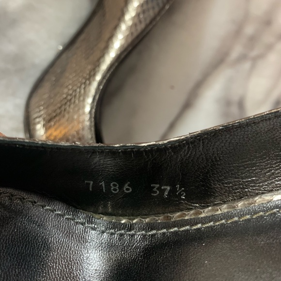 Dolce & Gabbana snakeskin metallic heels 37.5 - Picture 11 of 11